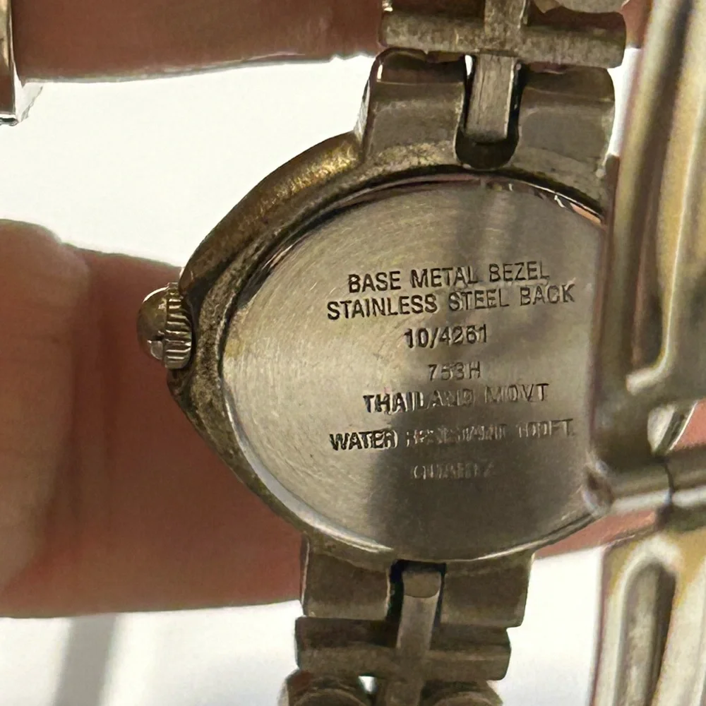 Anne Klein Silver and Blue Artistic Timepiece